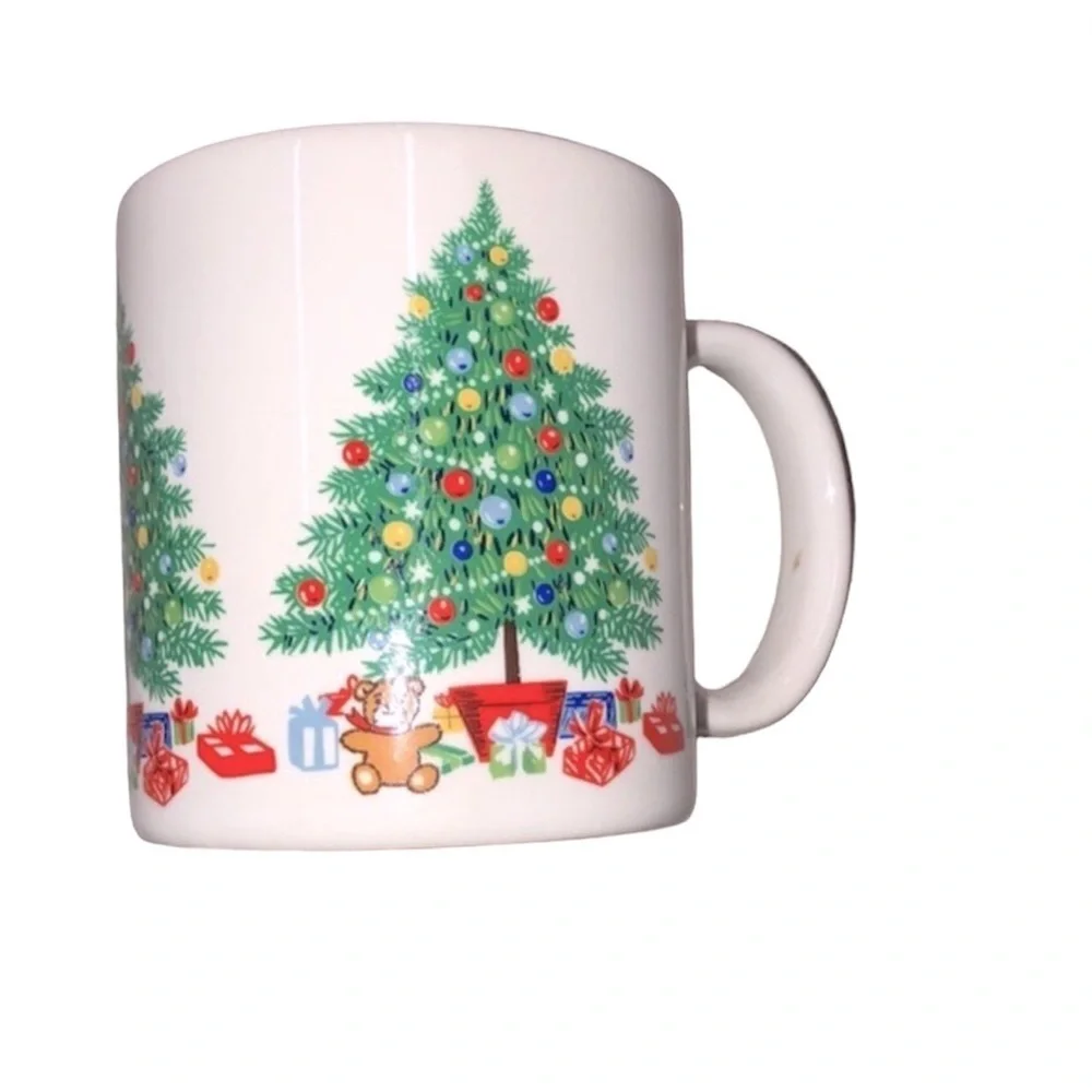 Vintage Christmas coffee mug happy holidays from Himask